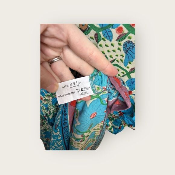 Natural Life Celia Boho Mini Dress Size Large NWT - Picture 7 of 8